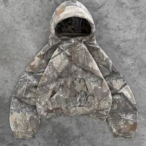 เสื้อฮู้ดลายพรางสำหรับผู้ชายเสื้อฮู้ดลายต้นไม้ดิจิทัลแบบสวมหัวเสื้อมีฮู้ดโอเวอร์ไซส์ผู้ผลิต TKAN275ออกแบบได้ตามต้องการ - Product Image 3