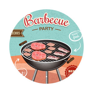 Vente chaude 30cm Classique Personnalisé étain Signalisation UV Impression <span class=keywords><strong>BBQ</strong></span> Revêtement Mur Vintage Métal Signes Affiches <span class=keywords><strong>Plaque</strong></span> Format Métal Artisanat - Product Image 5