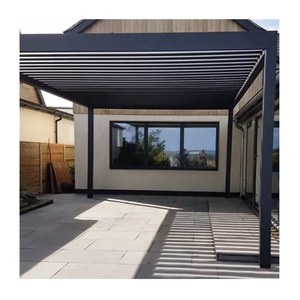 Gazebo de aluminio resistente al agua, pérgola bioclimática motorizada con persiana <span class=keywords><strong>para</strong></span> <span class=keywords><strong>techo</strong></span> - Product Image 5