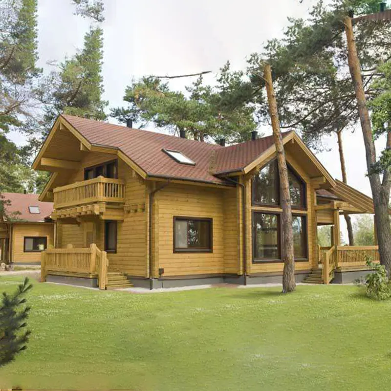 Rumah Kayu Rumah Tangga Murah Baru Rumah Modular Portabel Rumah Kayu Prefabrikasi Villa Nyaman untuk Instalasi