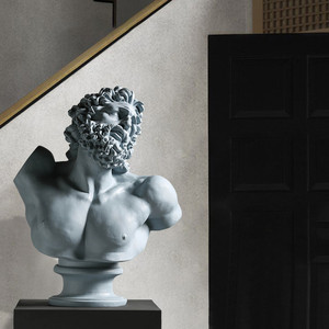 Decorazione per la casa europea decorazione in <span class=keywords><strong>resina</strong></span> testa busto in <span class=keywords><strong>resina</strong></span> moderna scultura statua di laocoonte per la vendita - Product Image 4