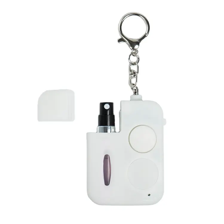 Women's Self Defense Panic Button Keychain Flashlight with Safety Alarm
