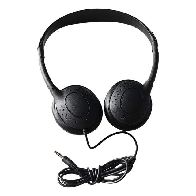 Good Quality Low Price Disposable Wired Music Earphones & Headphones for Airline Travel Museums Hospitals Headphone