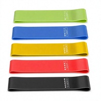 Ensemble de bandes de résistance en latex naturel antidérapantes et écologiques, bandes d'exercice en boucle, bandes de résistance codées par couleur pour la maison, la salle de sport et le yoga