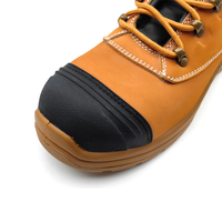 Bottes de sécurité au travail robustes chaussures de travail en cuir avec fermeture à glissière chaussures de sécurité de marque de Construction industrielle bout en acier pour hommes