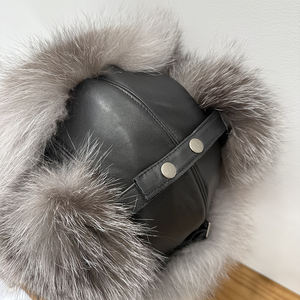 <span class=keywords><strong>Sombrero</strong></span> de piel de zorro para hombre y mujer de invierno, <span class=keywords><strong>sombrero</strong></span> de <span class=keywords><strong>paja</strong></span> de cuero, <span class=keywords><strong>sombrero</strong></span> cálido de felpa - Product Image 5