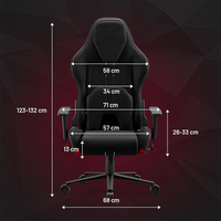 Chaise de jeu très vendue, chaise de PC OEM, chaise de jeu réglable, accoudoirs réglables 2D/3D, cuir PU pour les joueurs