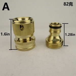 Garden Hose Quick Connectors Solid Brass 3/4 Inch Durable Water Fittings For Bulk Hose - Product Image 4