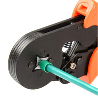Pince à sertir industrielle CNBX HSC6-4 en acier à haute teneur en carbone avec poignée souple pour bornes de câbles et cosses de câbles