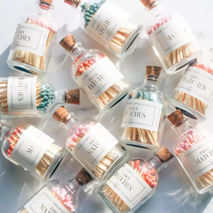 Wholesale Custom Luxury Coloured Matchsticks With logo Safety <strong>Matches</strong> in a Jar Bulk Glass Bottle <strong>Matches</strong> <strong>Long</strong> Wood <strong>Matches</strong> - Product Image 2