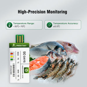 Fresh Tag 1 Monitoramento Pequeno Sensor Temperatura Vacina Frigorífico Temperatura Data <span class=keywords><strong>Logger</strong></span> - Product Image 2