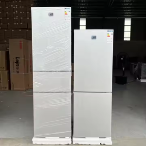 Congelador inferior de doble puerta sin escarcha eléctrico, nevera combinada para uso doméstico en hoteles, acero inoxidable, enchufe de EE. UU. francés - Product Image 6