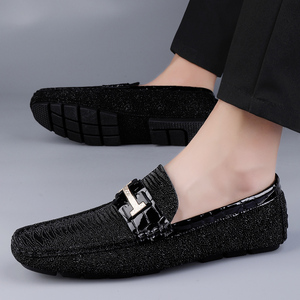 Chaussures en cuir décontractées pour hommes, nouvelle collection été, respirantes, surface en cuir, semelle souple, chaussures <span class=keywords><strong>Le</strong></span> Fu - Product Image 3
