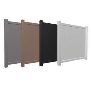 Paneles de Cerca de Vinilo America Lowes, Panel de Cerca de Vinilo de 6' X 8' / Cerca de Privacidad Completa Económica / Cerca de PVC Virgen (Diseño sin Tornillos) - Product Image 1