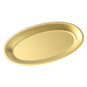 Bandeja de <span class=keywords><strong>Metal</strong></span> para Asar, Bandeja Ovalada de Acero Inoxidable para Servir Alimentos en el Comedor - Product Image 6