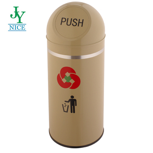 Public Metal Dust Rubbish Bin Office Indoor Garbage Trash Waste Bin Trash Can For Sale