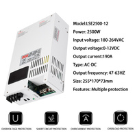 MZMW 2500W Pantalla Digital 0-12V 190A Transformador Industrial Ajustable SMPS Fuente de Alimentación Conmutada de Alta Potencia