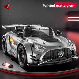 Voiture électrique rechargeable 12V grande taille pour enfants, jouet à roulettes en plastique pour l'extérieur, deux places pour garçons et filles - Product Image 4
