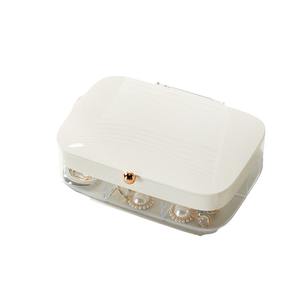 Jewelry storage <b>box</b> jewelry ring multi-layer covered classification storage <b>box</b> jewelry <b>box</b> - Product Image 5