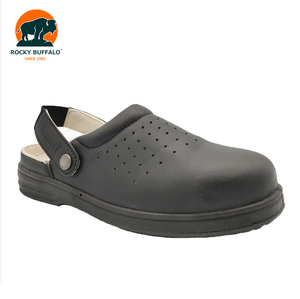 Ciabatte di sicurezza bianche con punta in acciaio con diabete bufalo roccioso - Product Image 3