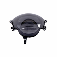 Phare Avant de Moto avec Lentille en Verre Clair Noircissant pour PIAGGIO ZIP100