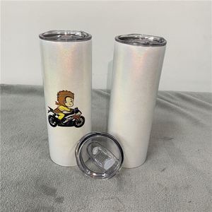 Vaso Térmico Recto de 20oz para Sublimación con Purpurina, Sin BPA, Aislamiento Absoluto, Taza de Café, Envío desde Almacén de EE. UU. - Product Image 4