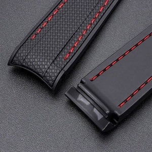 <span class=keywords><strong>Bracelet</strong></span> de montre en silicone en gros d'usine, <span class=keywords><strong>bracelet</strong></span> de montre en caoutchouc à grain de fibre de carbone <span class=keywords><strong>pour</strong></span> OmegAXSwatch MoonSwatchs 20 mm - Product Image 3