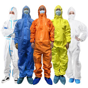 Hot Sale Type 5/6 Wegwerp Ppe Coverall Suitnon-Woven Microporeuze Beschermende Coverallen14126 Eu/Us Size Medische Verbruiksartikelen - Product Image 2