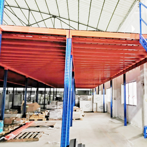 산업용 철제 메자닌 플랫폼 사무실 창고 보관용 중량 적재 랙 및 부식 방지 기능 포함 - Product Image 4