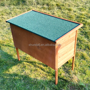 SDR010 Luxury Eco-Friendly Pet House with Wood & Roof Print Pattern for <b>Small</b> Animals-All Seasons - Product Image 3