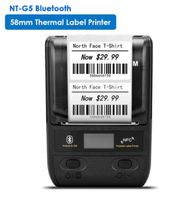 Imprimante d'étiquettes thermique portable NETUM G5/G8 58 mm 80 mm Mini Bluetooth avec batterie rechargeable compatible Android IOS