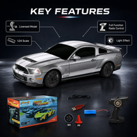 Voiture de course télécommandée RC Drift 1/24 Ford Shelby GT500 2026 la plus récente, avec télécommande pour enfant