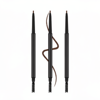 Crayon à sourcils et eye-liner 2-en-1 à marque privée, crayon à sourcils double tête ultra-fin végétalien en gros