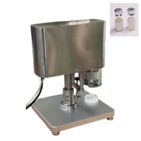 Machine de vissage semi-automatique à alimentation manuelle pour bouteilles de culture liquide de champignons comestibles