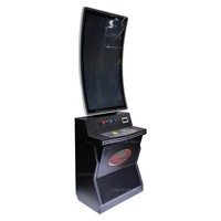 Borne d'arcade populaire aux États-Unis de 43 pouces avec écran tactile incurvé et base métallique, compatible avec plusieurs jeux