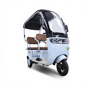 รถสามล้ออเนกประสงค์แบบมีหลังคา บรรทุกของได้ ใช้ได้สองแบบ รถยนต์ไฟฟ้า สำหรับเด็กและผู้สูงอายุ ขายตรงจากโรงงาน - Product Image 1