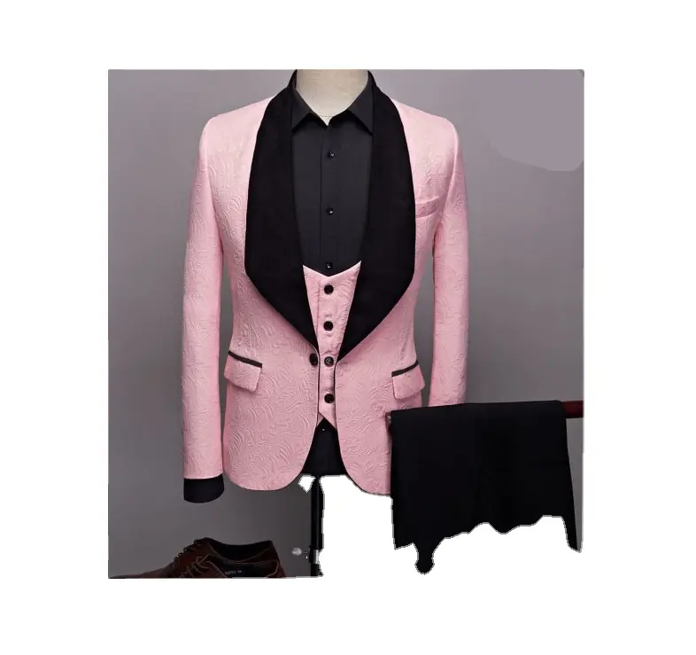 2022 custom new design wool blend wedding tuxedo men 3-piece suit