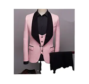 Abito da <span class=keywords><strong>uomo</strong></span> in <span class=keywords><strong>smoking</strong></span> da sposa 2022 nuovo Design personalizzato misto lana 3 pezzi - Product Image 1