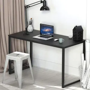 wholesale price wooden pc desk home office furniture china modern wood steel space saving corner black laptop computer table