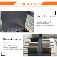 Présentoir de comptoir en quartz sur mesure pour échantillons de carrelage, support de présentation compact pour petits comptoirs en granit et verre