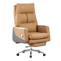 Vente d'usine : Fauteuil de direction pivotant en cuir PU, confortable, style luxe léger, pour bureau, PC et ordinateur