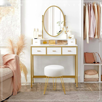 Tabouret de maquillage en velours blanc capitonné fait main JIAMEIJIA pour hôtel et appartement, OEM ODM