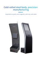 Machine d'appel de gestion de file d'attente à écran tactile de 17 pouces en libre-service pour distributeur de tickets de file d'attente