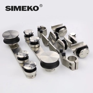 SIMEKO Vente en gros directe d'usine de luxe Salle de bain Douche Porte en verre trempé Système coulissant à rouleaux en acier inoxydable - Product Image 5