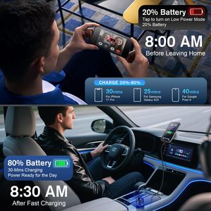Cargador de Coche USB C HYTO de 93W con 3 Puertos, Adaptador de Coche Tipo C Superrápido con Carga PD/QC para <span class=keywords><strong>iPhone</strong></span>, iPad, MacBook y Android - Product Image 3