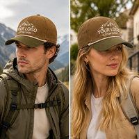 Gorra de béisbol de pana personalizada, estilo vintage con cuerda, logotipo bordado, ajustable, para exteriores, informal, proveedor OEM