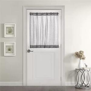 Cortinas de Tubo de Diseño Vintage, Protección Privada para Puertas y Ventanas, Varilla de Tornillo, Cortinas Coreanas Modernas Inspiradas en Hilos Elásticos - Product Image 4