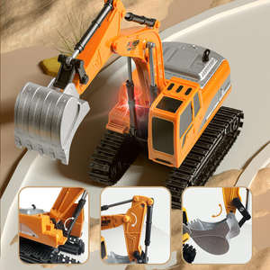 Nieuwe Kinder Bulldozer Speelgoed Auto Afstandsbediening Legering Graafmachine Speelgoed Op Afstand Speelgoed - Product Image 5