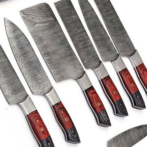 Ensemble de couteaux de chef en acier Damas, haute durabilité, écologique, personnalisable, OEM, collection d'outils de cuisine haut de gamme - Product Image 3