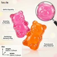 Nouveauté transfrontalière, article très demandé : Schylling Ours Maltose Squishy Souple 9,5x5,5cm, Boîte Couleur, 14 Ans, Fidget à Rebond Lent